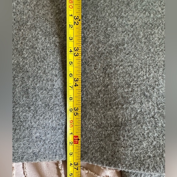 Size Large (L) Grey Zara Pea Coat - Picture 6 of 9